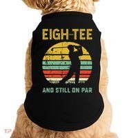 Funny 80th Birthday Golf Pun Golfing 80 Year Old Golfer Doggie Tank thumb 0