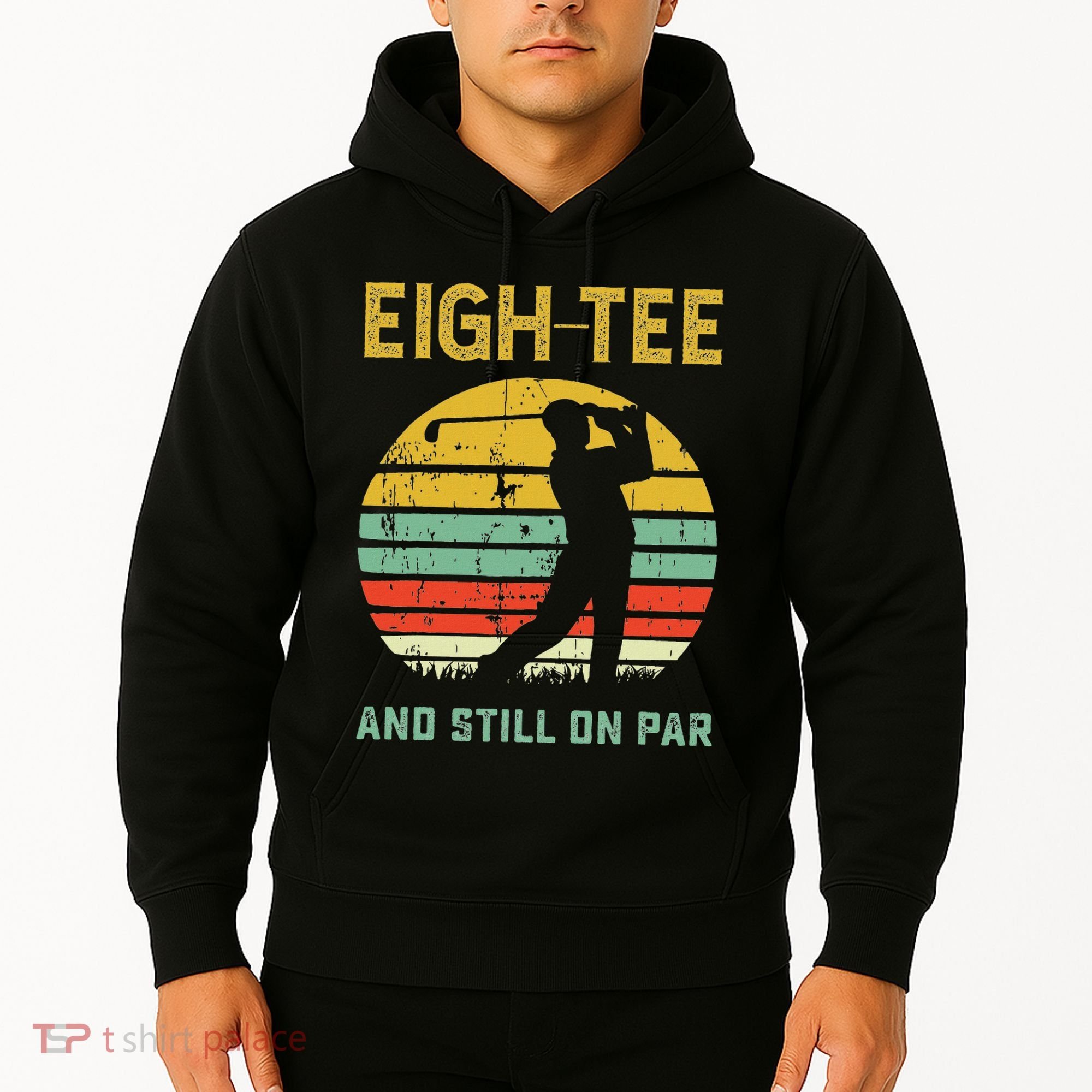 Funny 80th Birthday Golf Pun Golfing 80 Year Old Golfer Hoodie