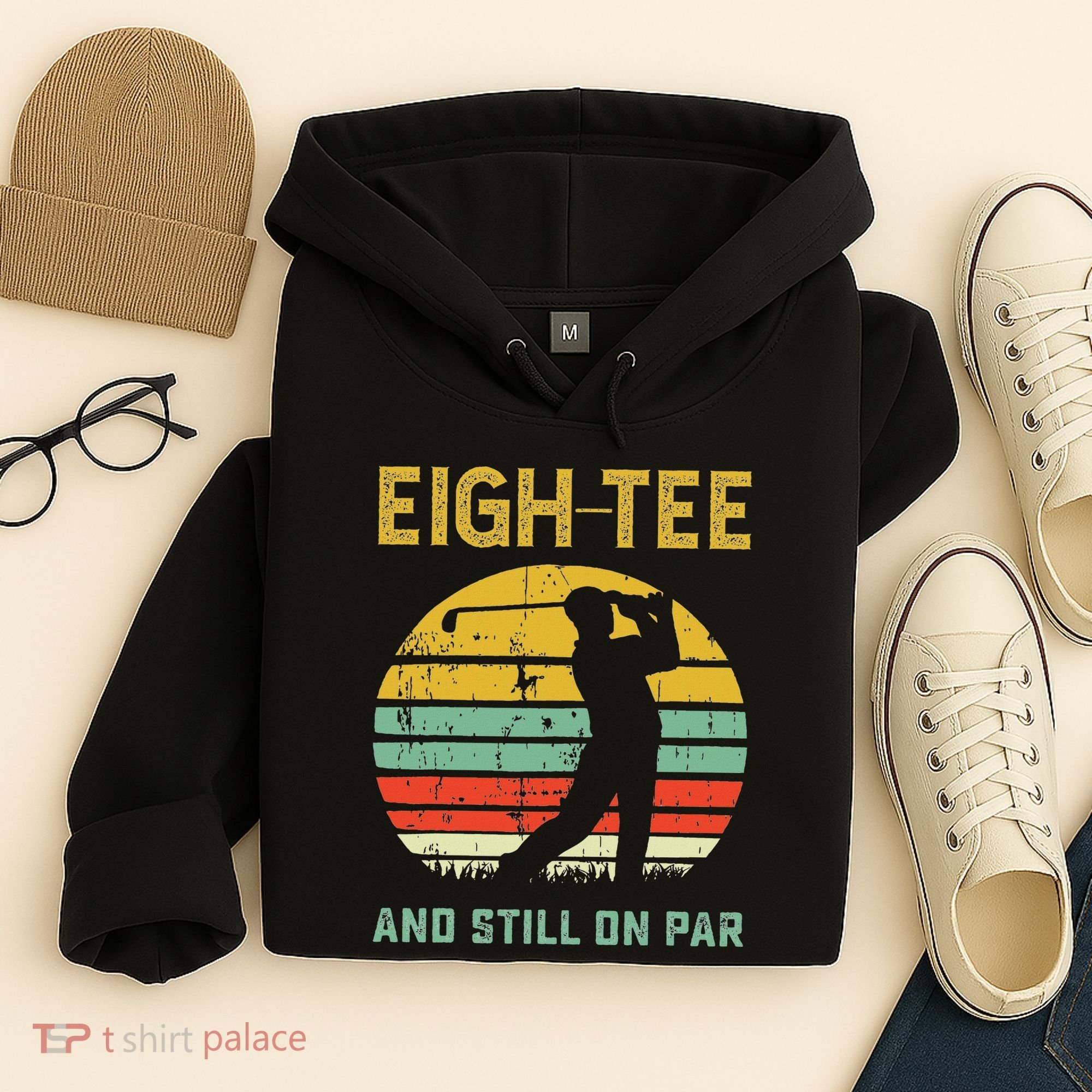 Funny 80th Birthday Golf Pun Golfing 80 Year Old Golfer Hoodie