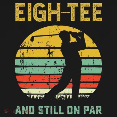 Funny 80th Birthday Golf Pun Golfing 80 Year Old Golfer Button