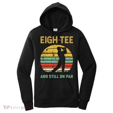 Funny 80th Birthday Golf Pun Golfing 80 Year Old Golfer Women's Hoodie