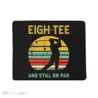 Funny 80th Birthday Golf Pun Golfing 80 Year Old Golfer Mousepad thumb 0