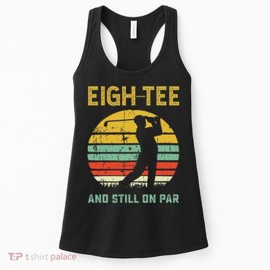 Funny 80th Birthday Golf Pun Golfing 80 Year Old Golfer Women's Tank Top