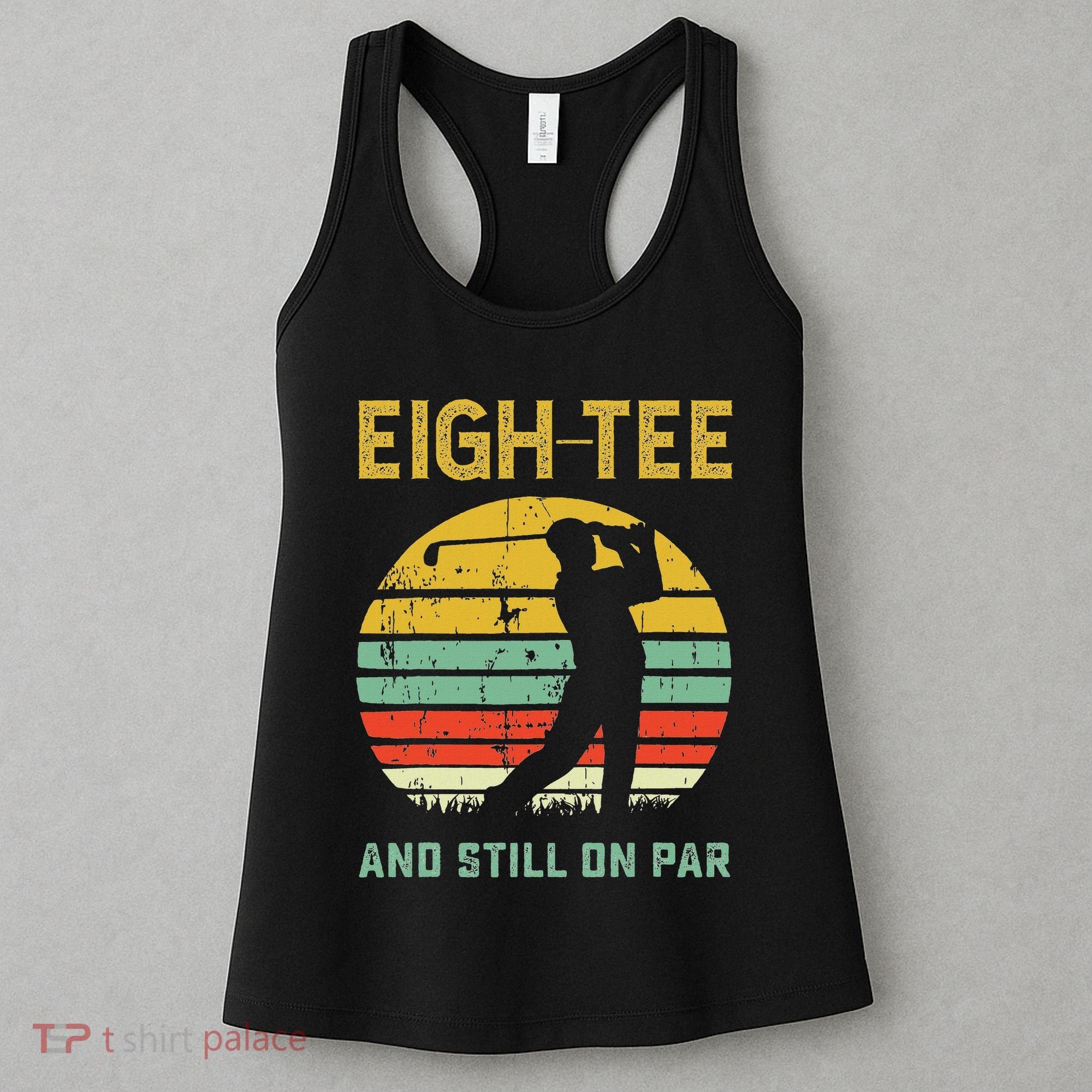 Funny 80th Birthday Golf Pun Golfing 80 Year Old Golfer Women's Tank Top