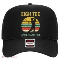 Funny 80th Birthday Golf Pun Golfing 80 Year Old Golfer Hat thumb 0