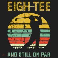 Funny 80th Birthday Golf Pun Golfing 80 Year Old Golfer Hat thumb 2