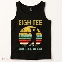 Funny 80th Birthday Golf Pun Golfing 80 Year Old Golfer Tank Top thumb 2