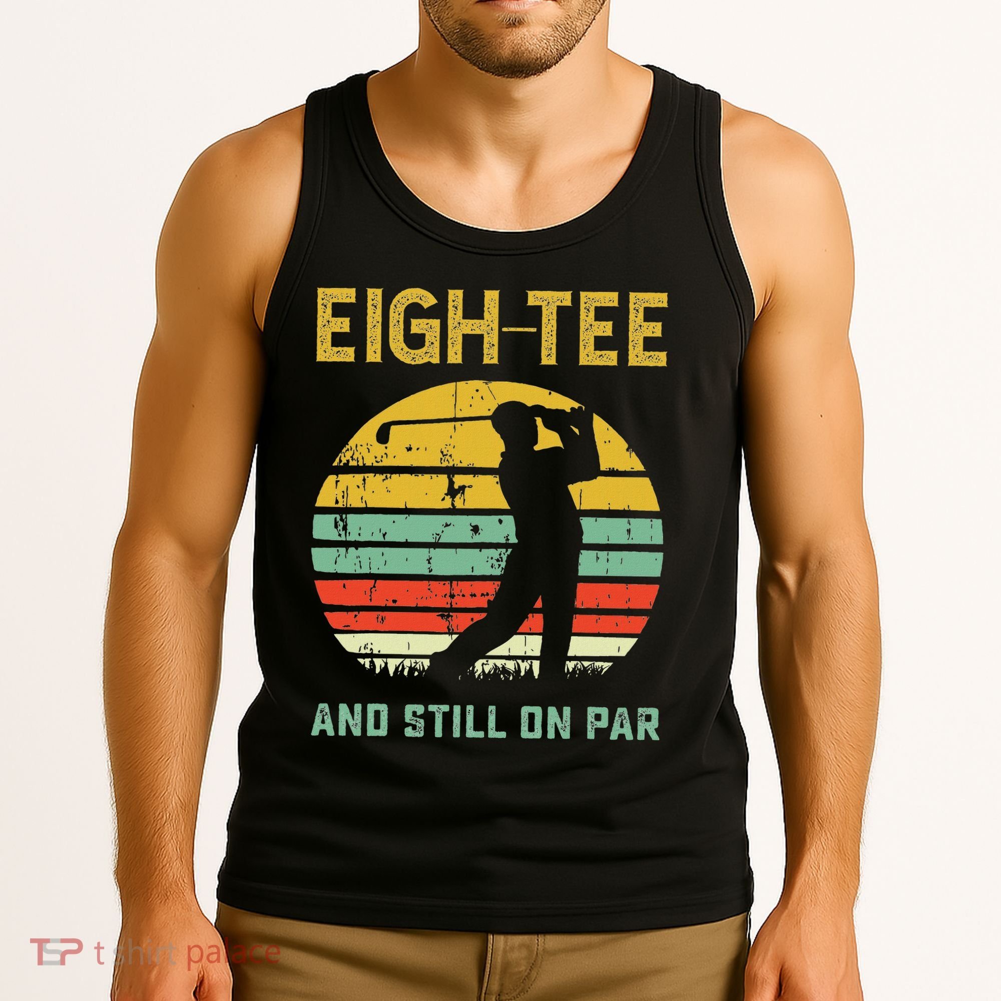 Funny 80th Birthday Golf Pun Golfing 80 Year Old Golfer Tank Top