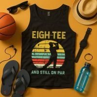 Funny 80th Birthday Golf Pun Golfing 80 Year Old Golfer Tank Top thumb 4