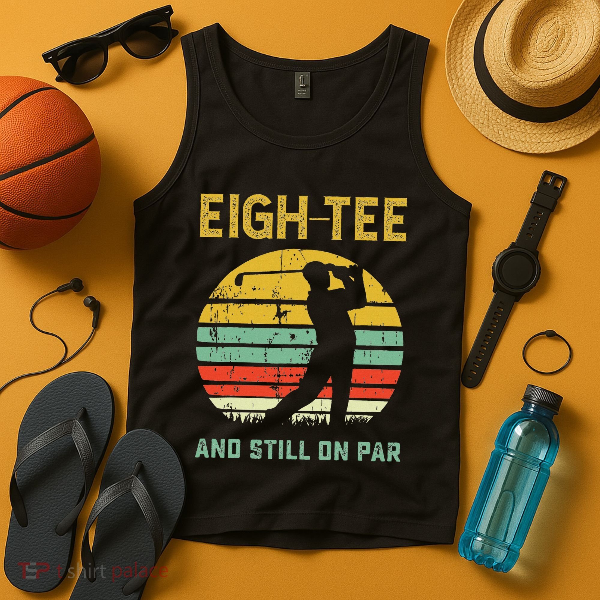 Funny 80th Birthday Golf Pun Golfing 80 Year Old Golfer Tank Top
