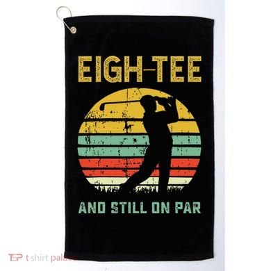 Funny 80th Birthday Golf Pun Golfing 80 Year Old Golfer Golf Towel