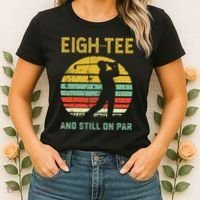 Funny 80th Birthday Golf Pun Golfing 80 Year Old Golfer Women's T-Shirt thumb 2