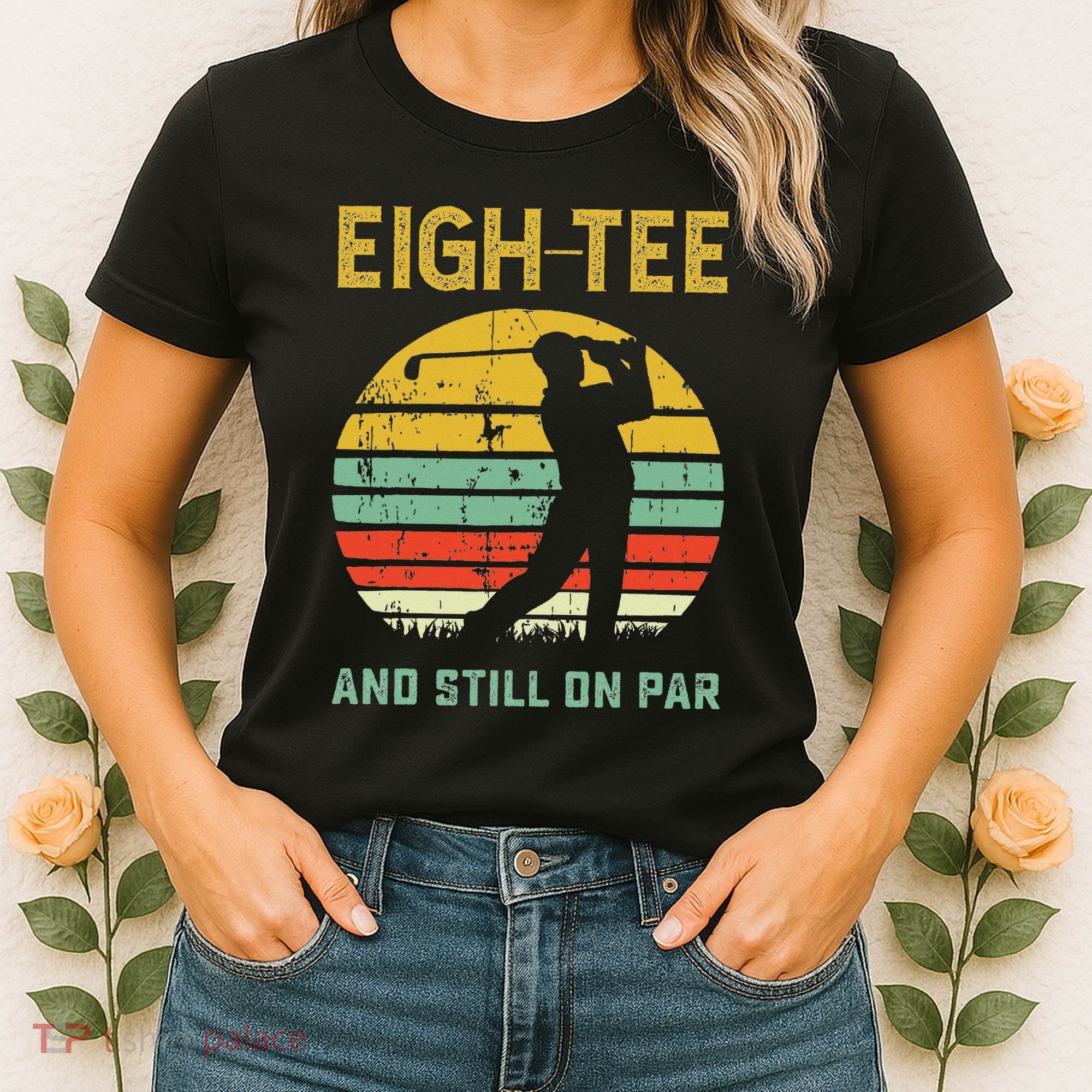 Funny 80th Birthday Golf Pun Golfing 80 Year Old Golfer Women's T-Shirt