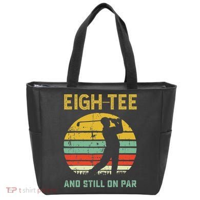 Funny 80th Birthday Golf Pun Golfing 80 Year Old Golfer Tote Bag