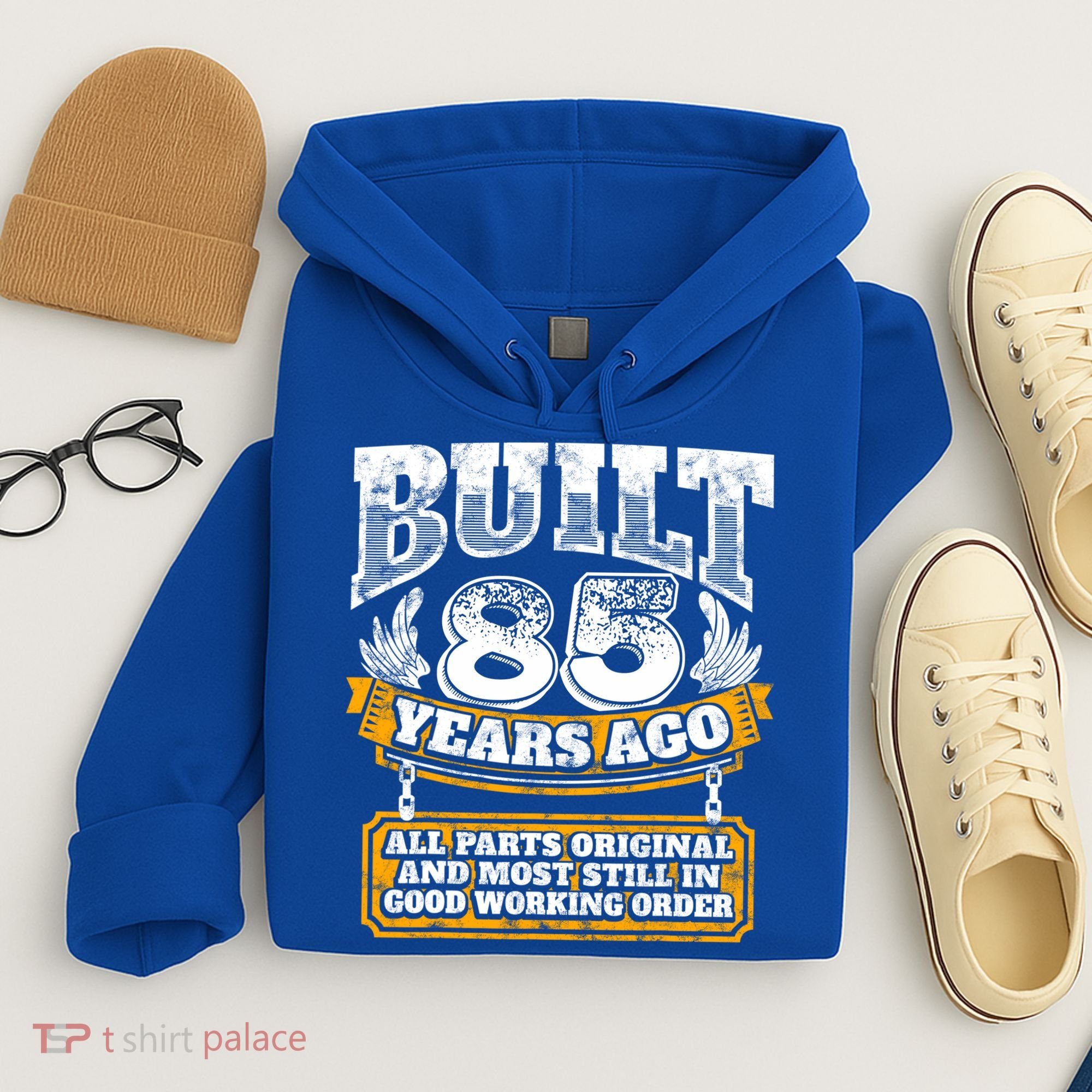 Funny 85th Birthday Gift BDay Gift Saying Age 85 Year Joke Hoodie