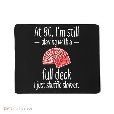 Funny 80th Birthday Gift 80 Year Old Cards Mousepad