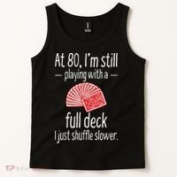 Funny 80th Birthday Gift 80 Year Old Cards Tank Top thumb 2