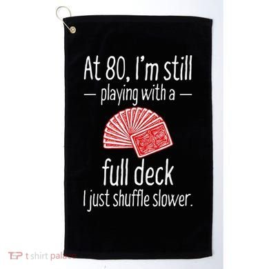 Funny 80th Birthday Gift 80 Year Old Cards Golf Towel