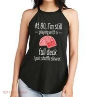 Funny 80th Birthday Gift 80 Year Old Cards Women's Perfect Tri Rocker Tank thumb 2