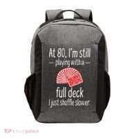 Funny 80th Birthday Gift 80 Year Old Cards Vector Backpack thumb 0