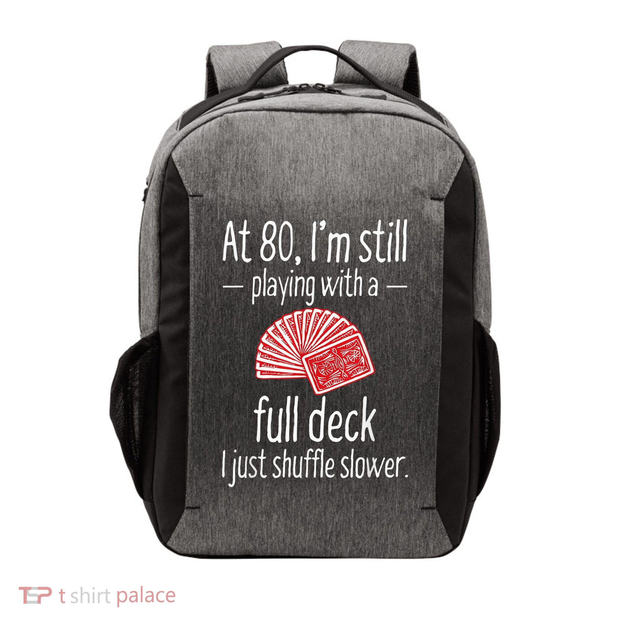 Funny 80th Birthday Gift 80 Year Old Cards Vector Backpack