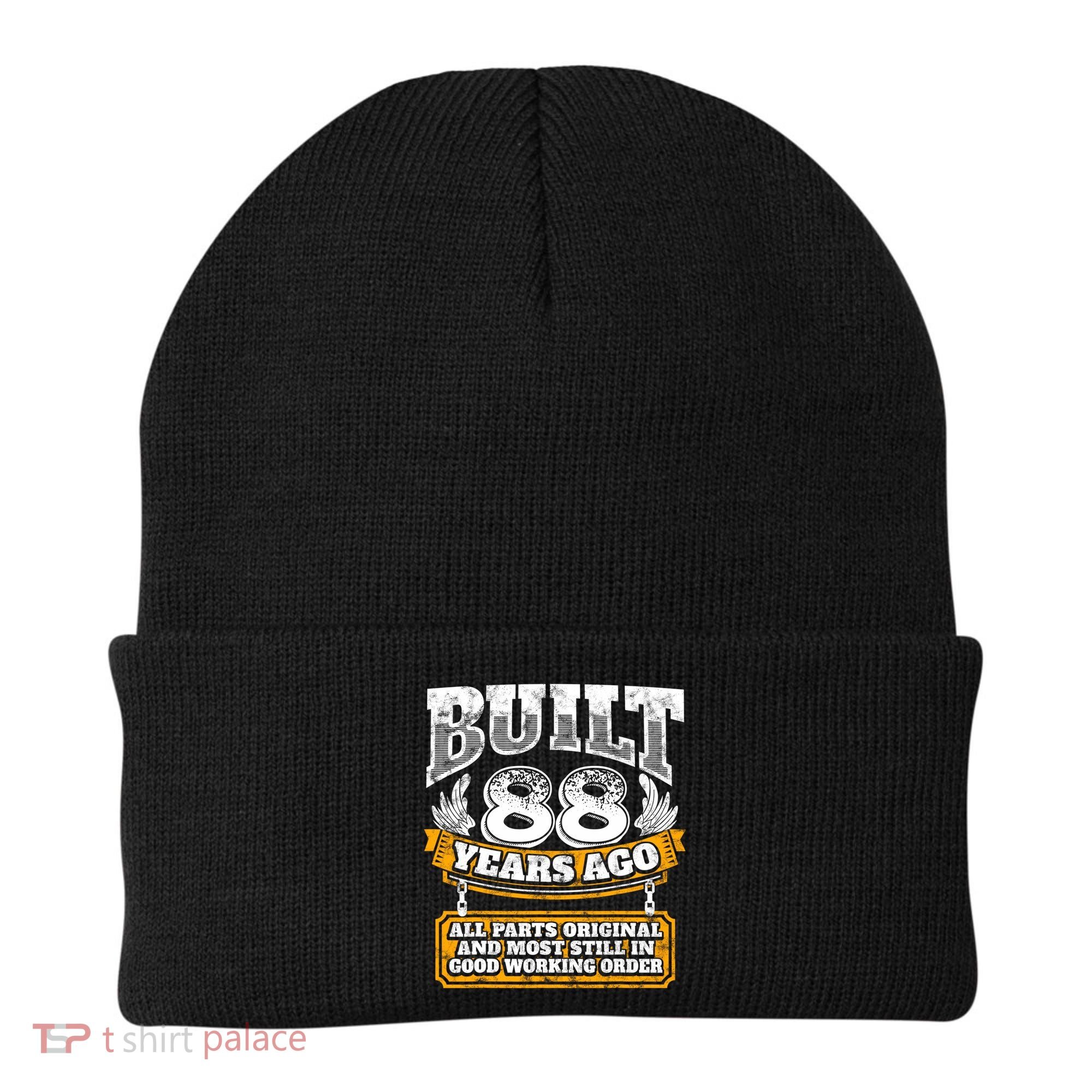Funny 88th Birthday Gift BDay Gift Saying Age 88 Year Joke Beanie