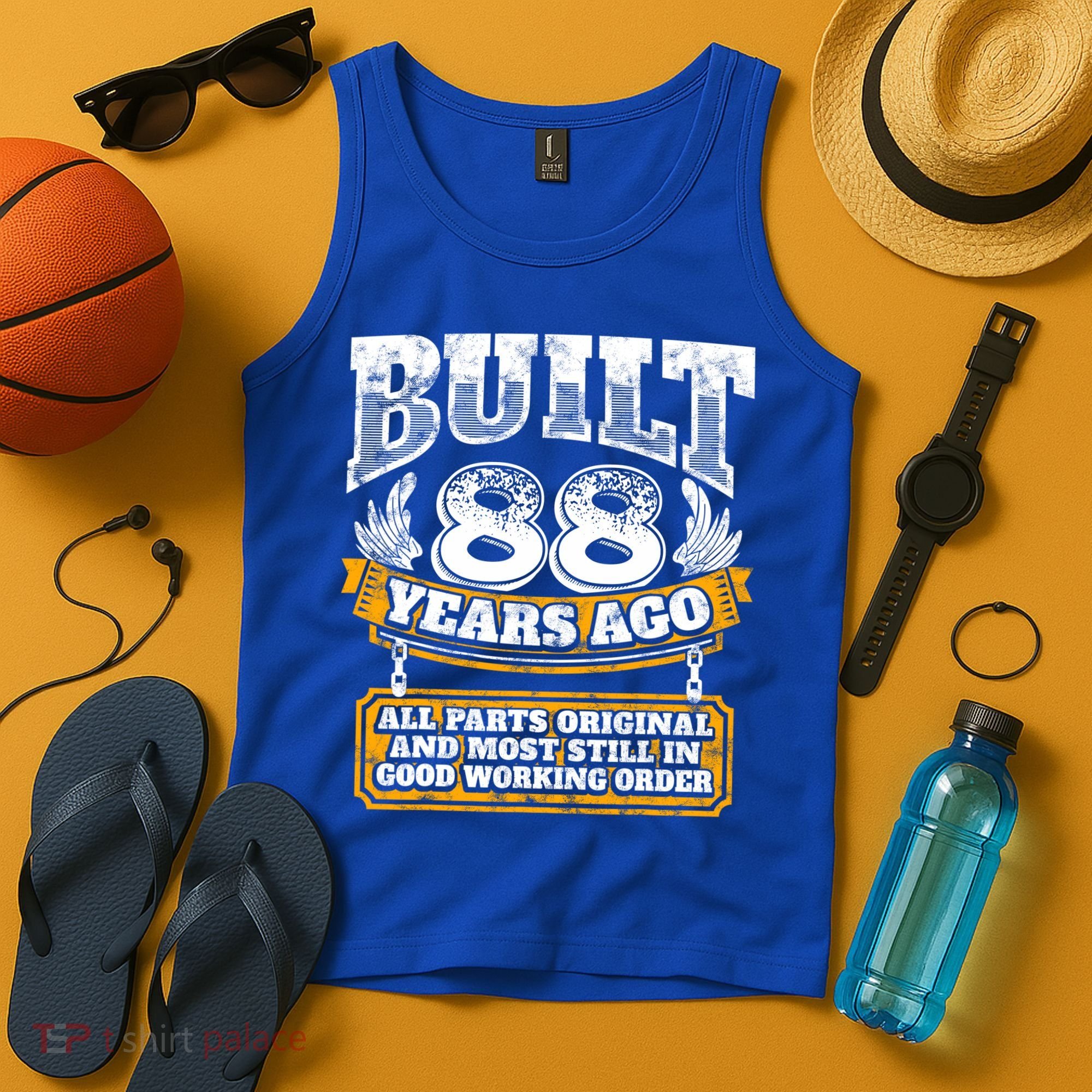 Funny 88th Birthday Gift BDay Gift Saying Age 88 Year Joke Tank Top