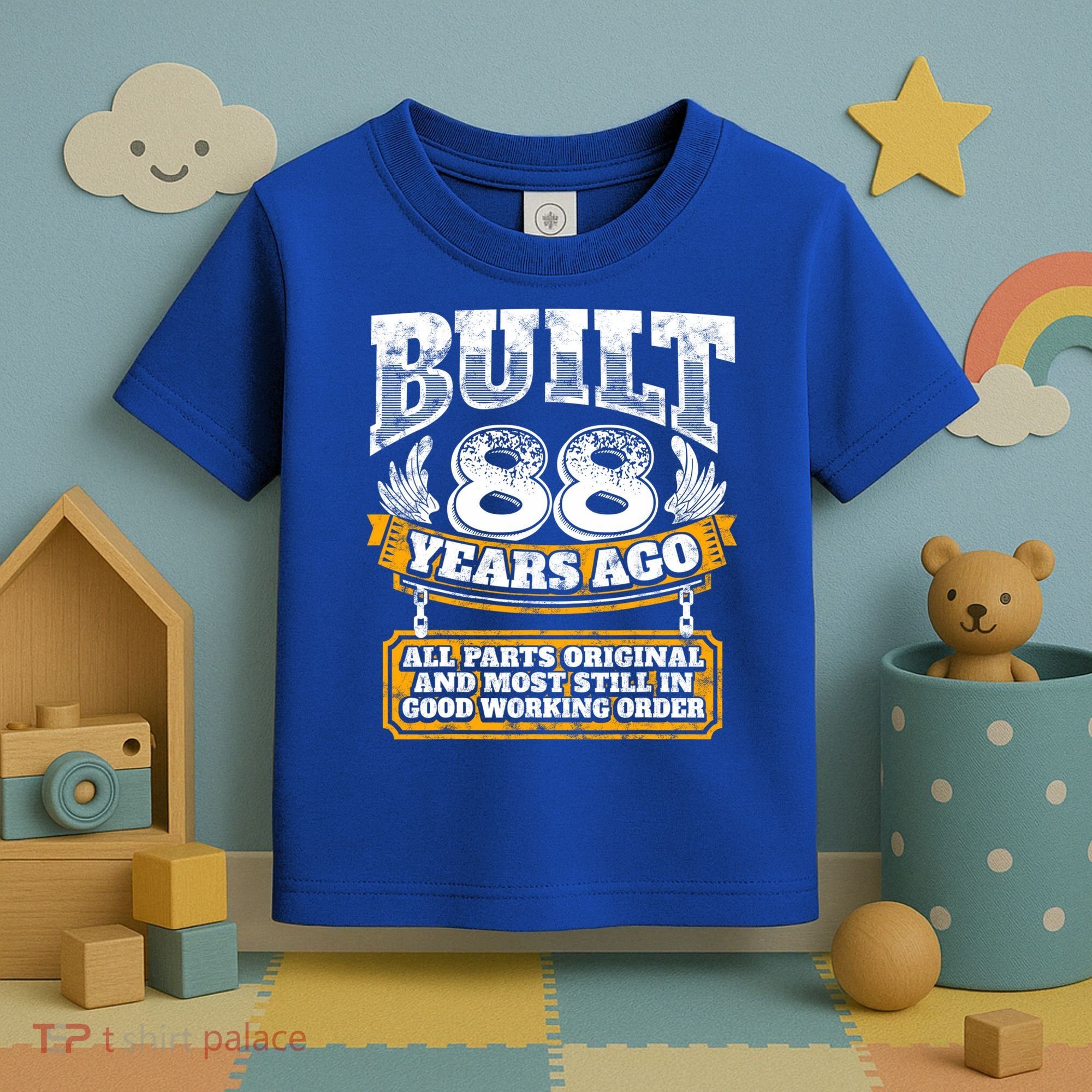 Funny 88th Birthday Gift BDay Gift Saying Age 88 Year Joke Toddler T-Shirt