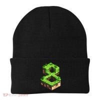 Fun 8th Birthday Number 8 Video Gamer Pixel Themed Bday Boy Beanie thumb 0
