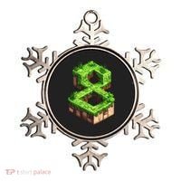 Fun 8th Birthday Number 8 Video Gamer Pixel Themed Bday Boy Ornament thumb 0