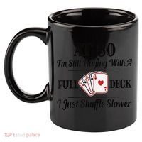 Funny 80th Birthday Gift  - 80 Year Old Cards Shirt 11oz C Handle Ceramic Mug thumb 2