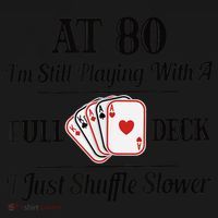 Funny 80th Birthday Gift  - 80 Year Old Cards Shirt Visor thumb 3