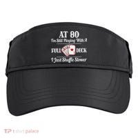 Funny 80th Birthday Gift  - 80 Year Old Cards Shirt Adult Drive Performance Visor thumb 0