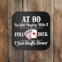 Funny 80th Birthday Gift  - 80 Year Old Cards Shirt Coaster thumb 0