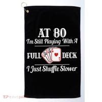 Funny 80th Birthday Gift  - 80 Year Old Cards Shirt Golf Towel thumb 0