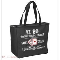 Funny 80th Birthday Gift  - 80 Year Old Cards Shirt Tote Bag thumb 2