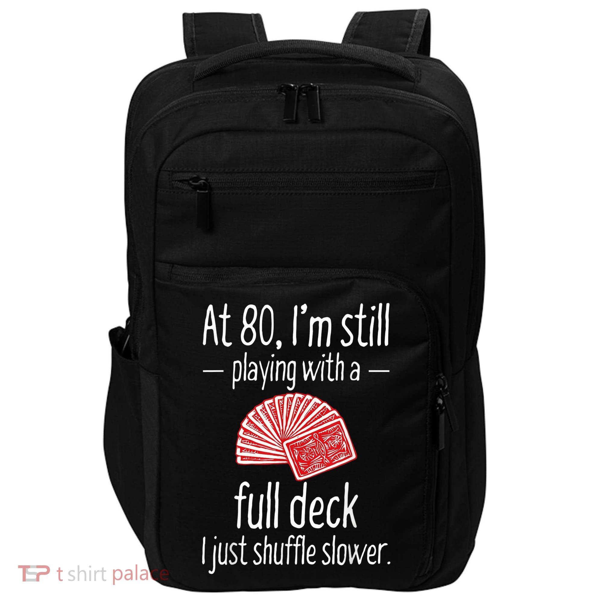 Funny 80th Birthday Gift 80 Year Old Cards Impact Tech Backpack