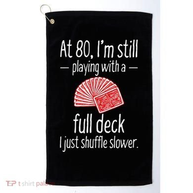 Funny 80th Birthday Gift 80 Year Old Cards Golf Towel