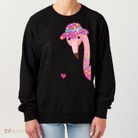 Flamingo 80th Birthday 80 Years Old Eighty Women's Sweatshirt thumb 0