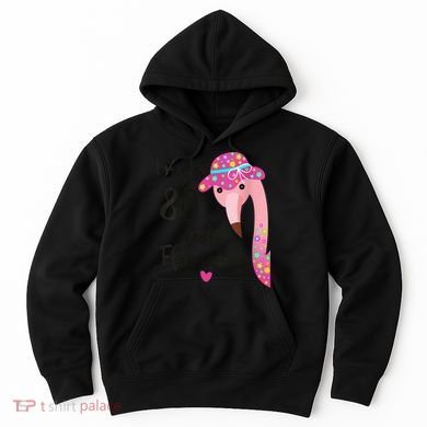 Flamingo 80th Birthday 80 Years Old Eighty Hoodie
