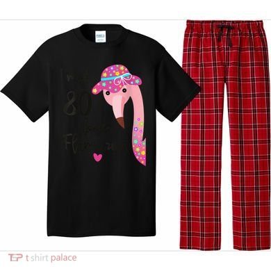Flamingo 80th Birthday 80 Years Old Eighty Pajama Set