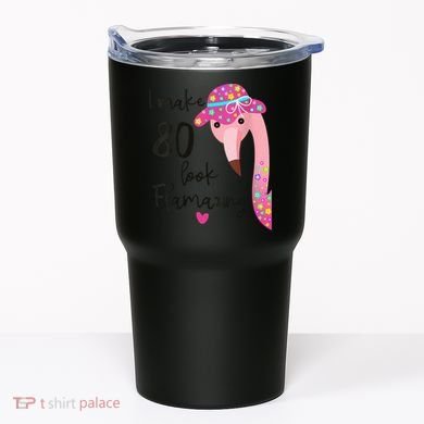 Flamingo 80th Birthday 80 Years Old Eighty Tumbler