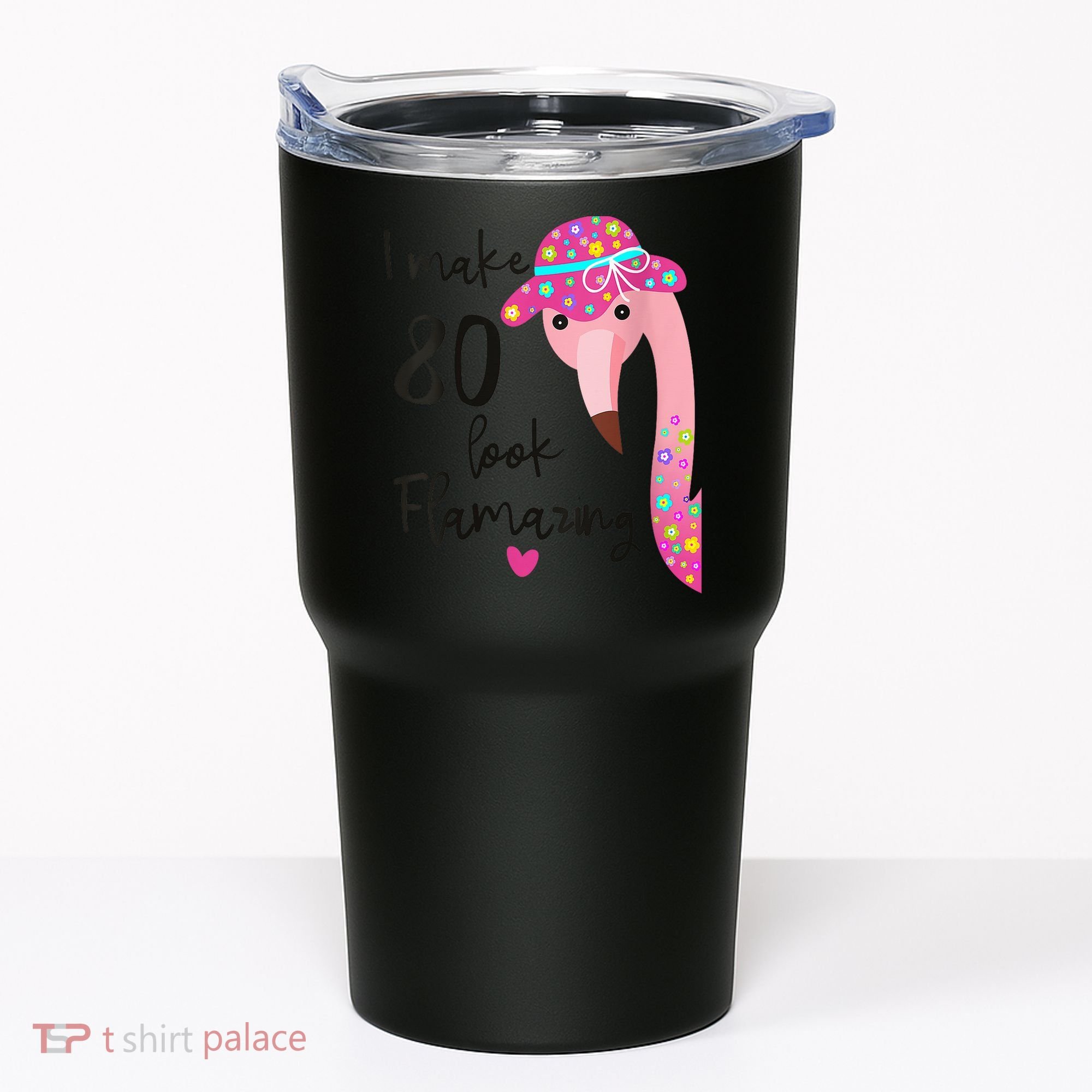 Flamingo 80th Birthday 80 Years Old Eighty Tumbler