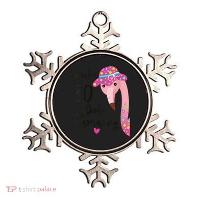 Flamingo 80th Birthday 80 Years Old Eighty Ornament