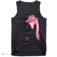 Flamingo 80th Birthday 80 Years Old Eighty Tank Top thumb 0