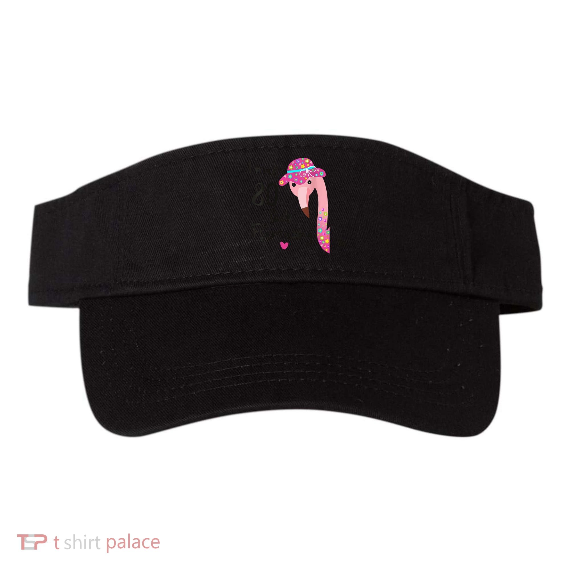 Flamingo 80th Birthday 80 Years Old Eighty Visor