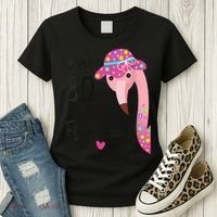 Flamingo 80th Birthday 80 Years Old Eighty Women's T-Shirt thumb 3