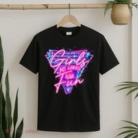 Funny 80S Girl Just Wanna Have Fun Nostalgia 1980s T-Shirt thumb 2
