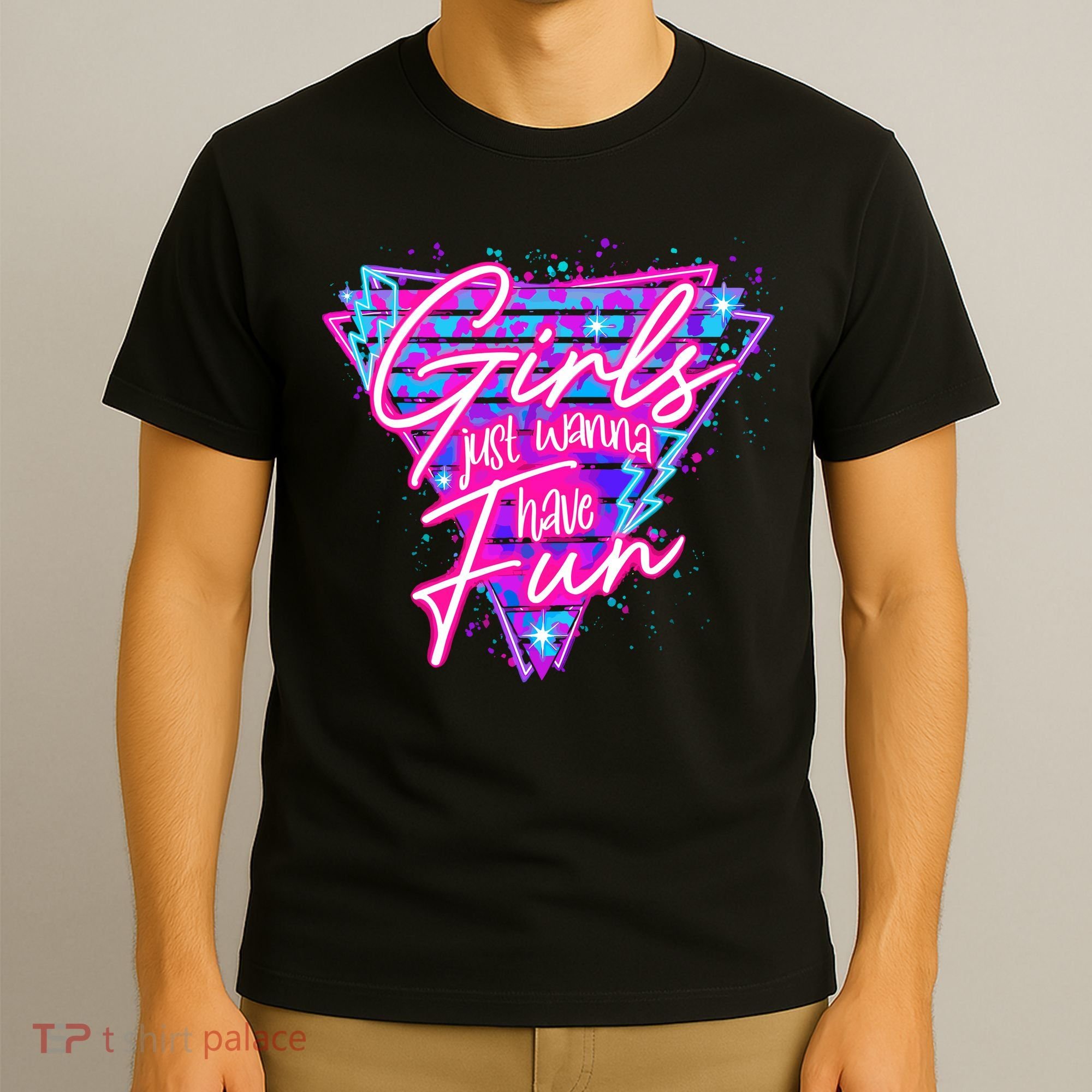 Funny 80S Girl Just Wanna Have Fun Nostalgia 1980s T-Shirt