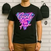 Funny 80S Girl Just Wanna Have Fun Nostalgia 1980s T-Shirt thumb 6